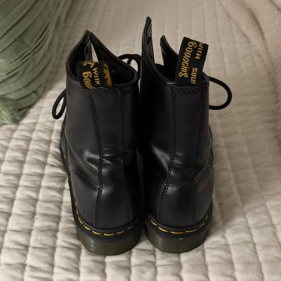 Dr. Martens 1460 Black Combat Boots - Picture 4 of 6